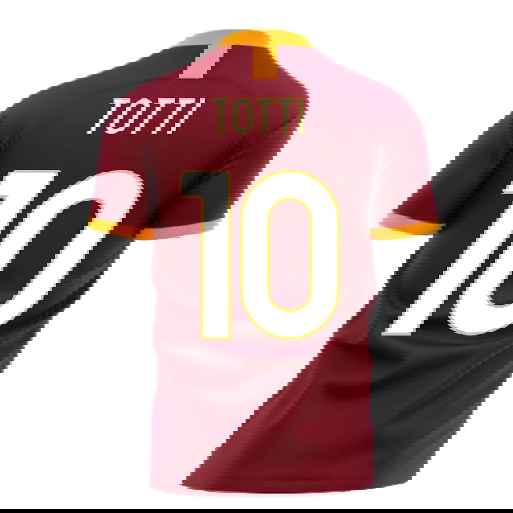 Roma 2025-2026 Home Concept Football Kit (Libero) - No Sponsor (TOTTI 10)