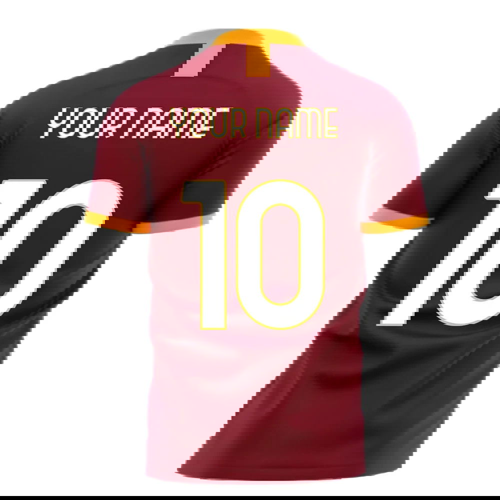 Roma 2025-2026 Home Concept Football Kit (Libero) - No Sponsor (Your Name)