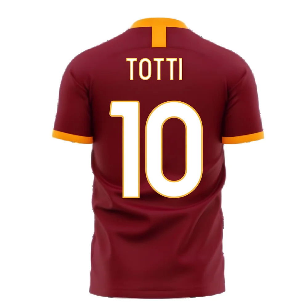 Roma 2025-2026 Home Concept Football Kit (Libero) (TOTTI 10)