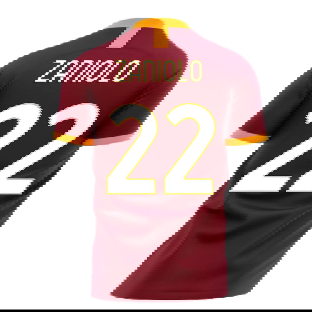 Roma 2025-2026 Home Concept Football Kit (Libero) (ZANIOLO 22)
