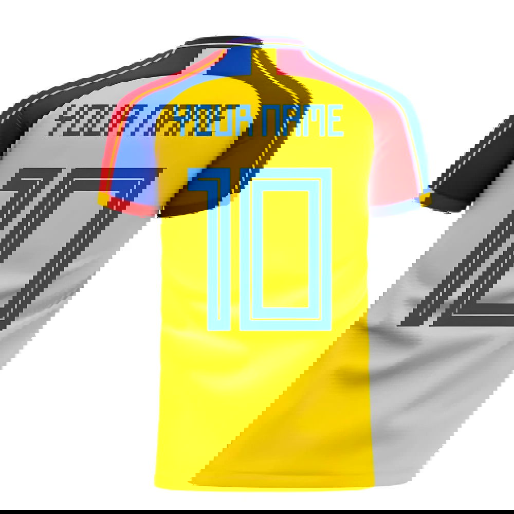 Romania 2025-2026 Home Concept Football Kit (Libero) (Your Name)