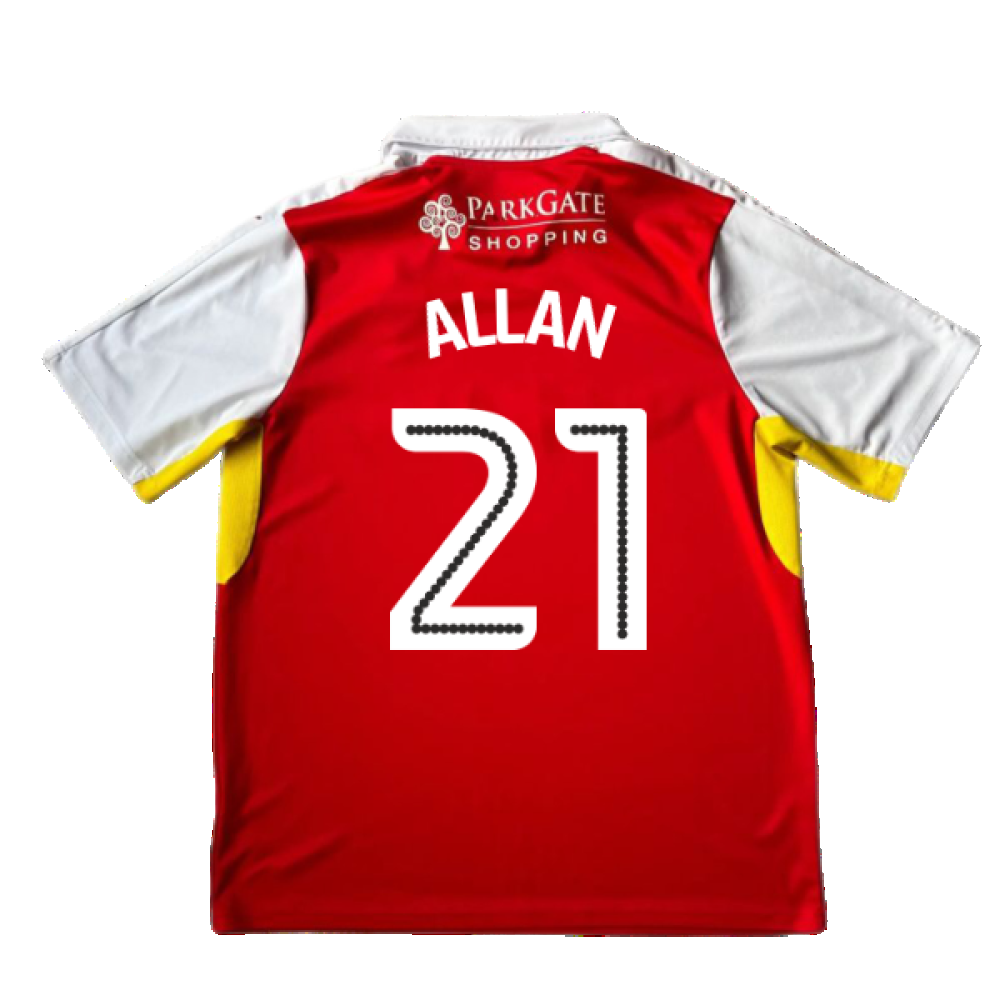 Rotherham 2016-17 Home Shirt ((Good) XL) (Allan 21)