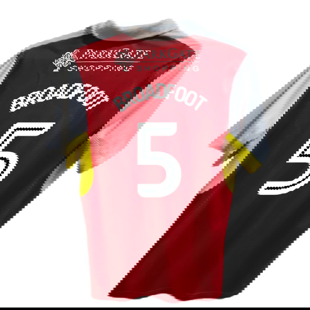 Rotherham 2016-17 Home Shirt ((Good) XL) (Broadfoot 5)