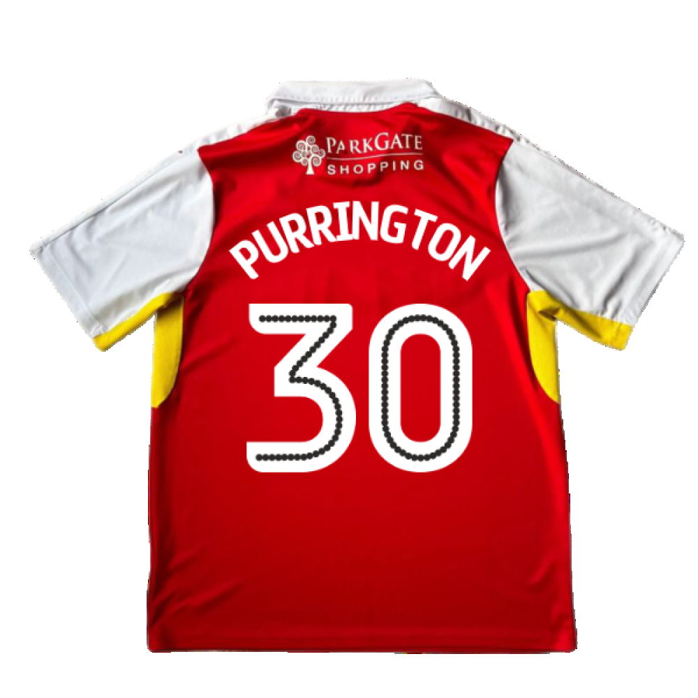 Rotherham 2016-17 Home Shirt ((Good) XL) (Purrington 30)