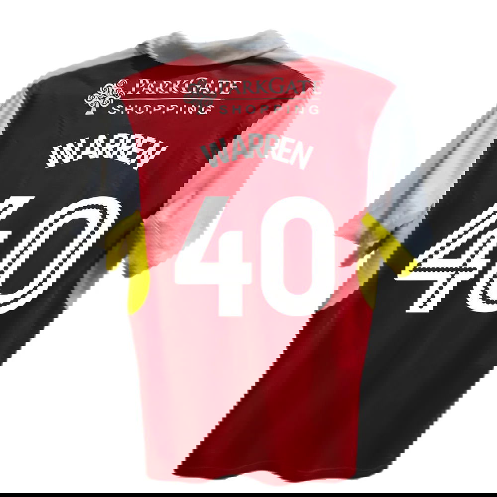 Rotherham 2016-17 Home Shirt ((Good) XL) (Warren 40)