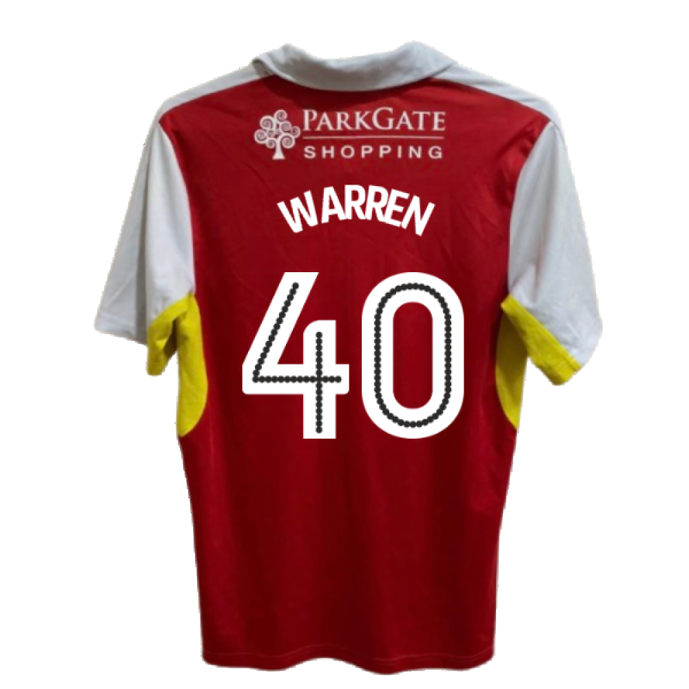 Rotherham 2016-17 Home Shirt ((Good) XL) (Warren 40)