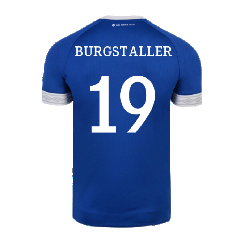 Schalke 2018-19 Home Shirt ((Mint) XXL) (Burgstaller 19)