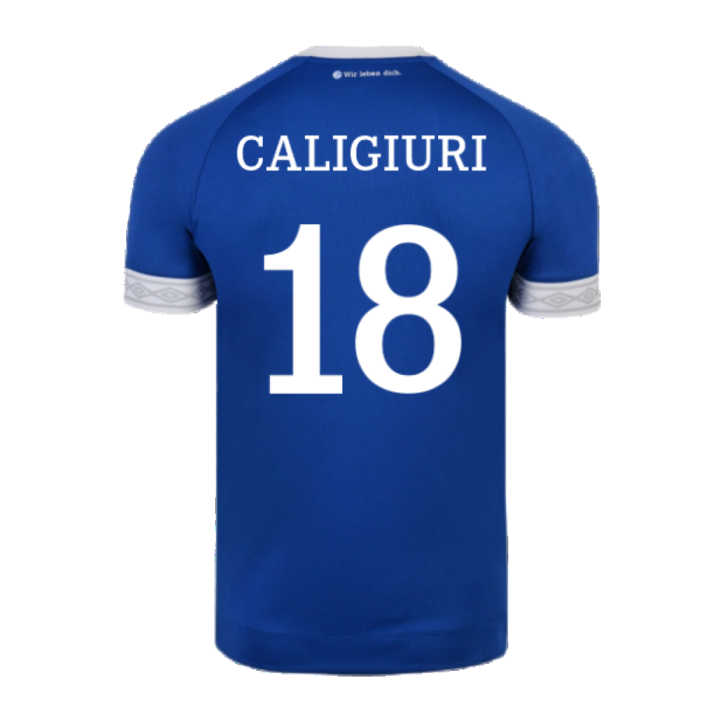 Schalke 2018-19 Home Shirt ((Mint) XXL) (Caligiuri 18)