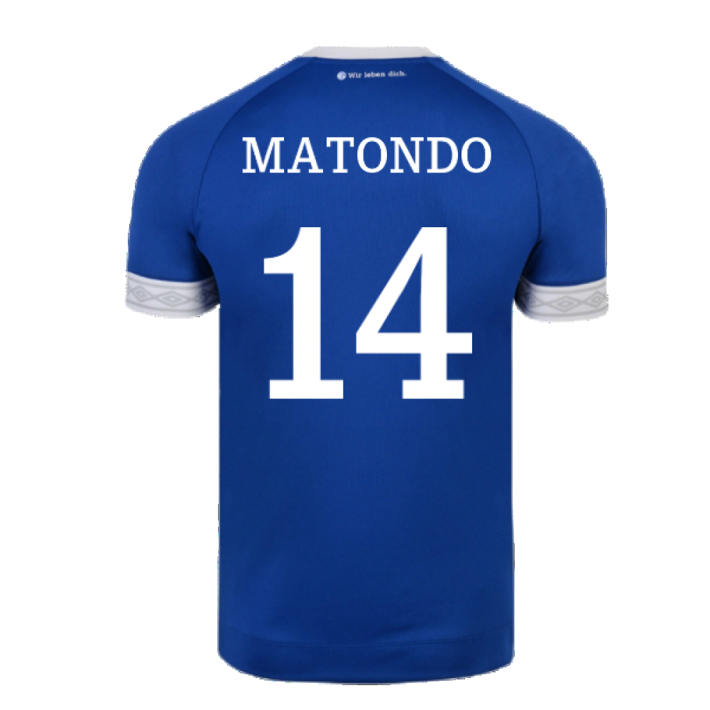 Schalke 2018-19 Home Shirt ((Mint) XXL) (Matondo 14)