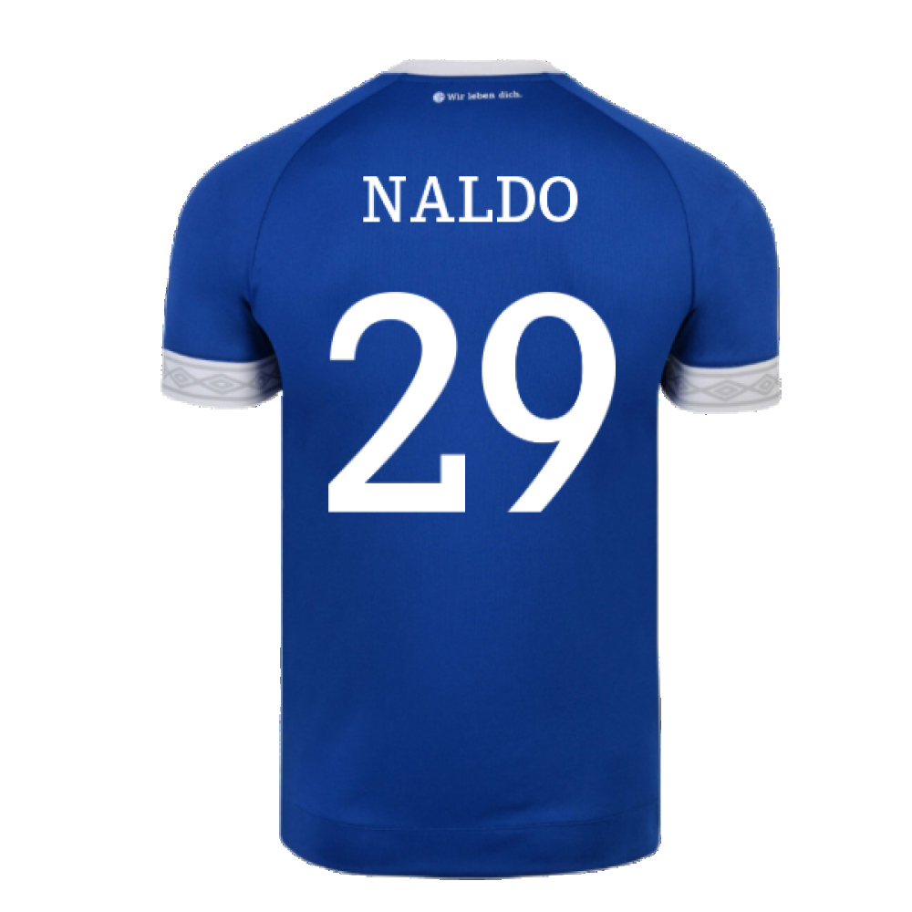 Schalke 2018-19 Home Shirt ((Mint) XXL) (Naldo 29)