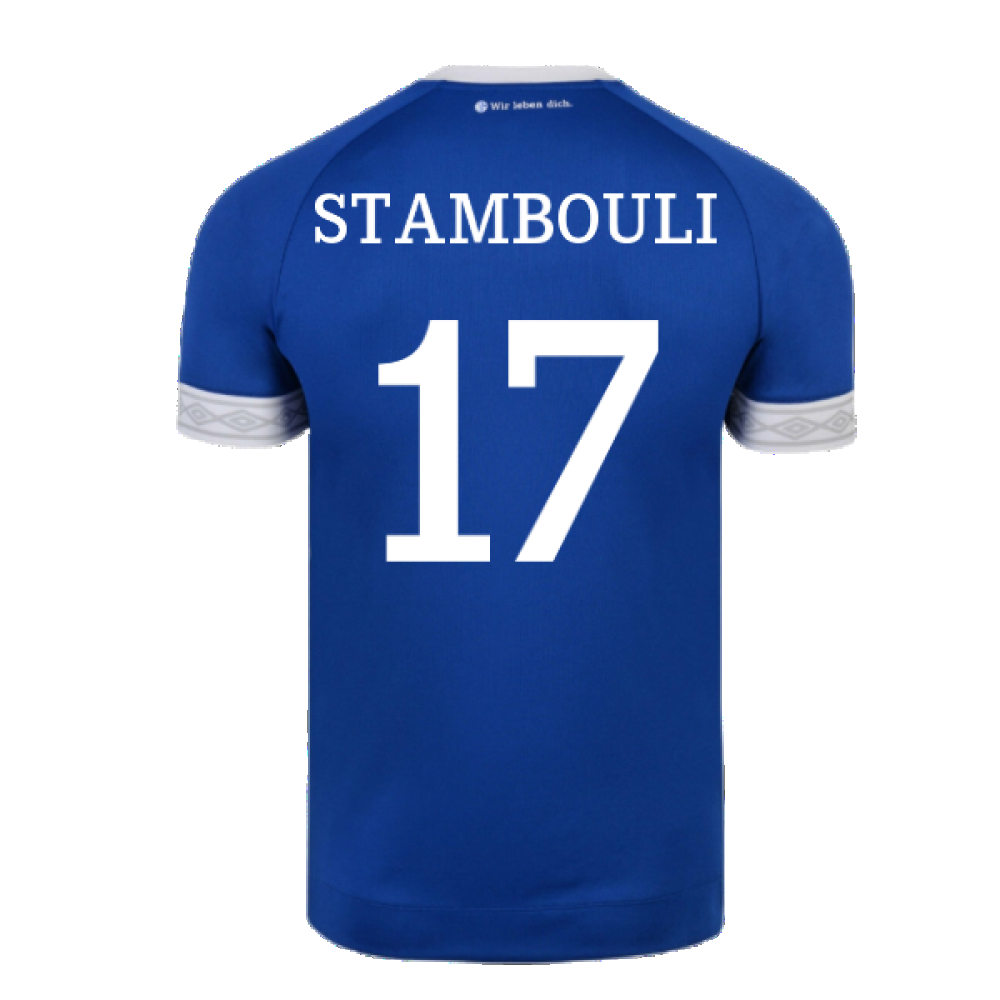 Schalke 2018-19 Home Shirt ((Mint) XXL) (Stambouli 17)
