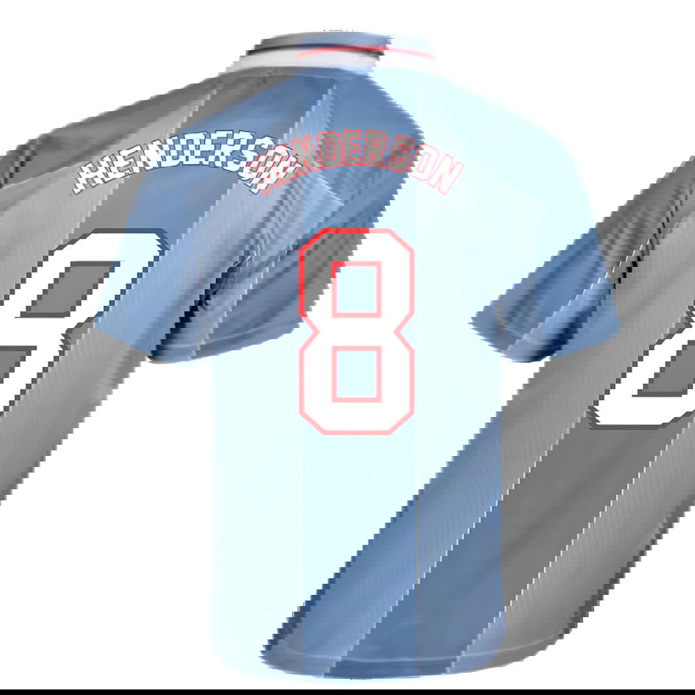 Score Draw England 1996 Away Euro Championship Retro Football Shirt (Henderson 8)