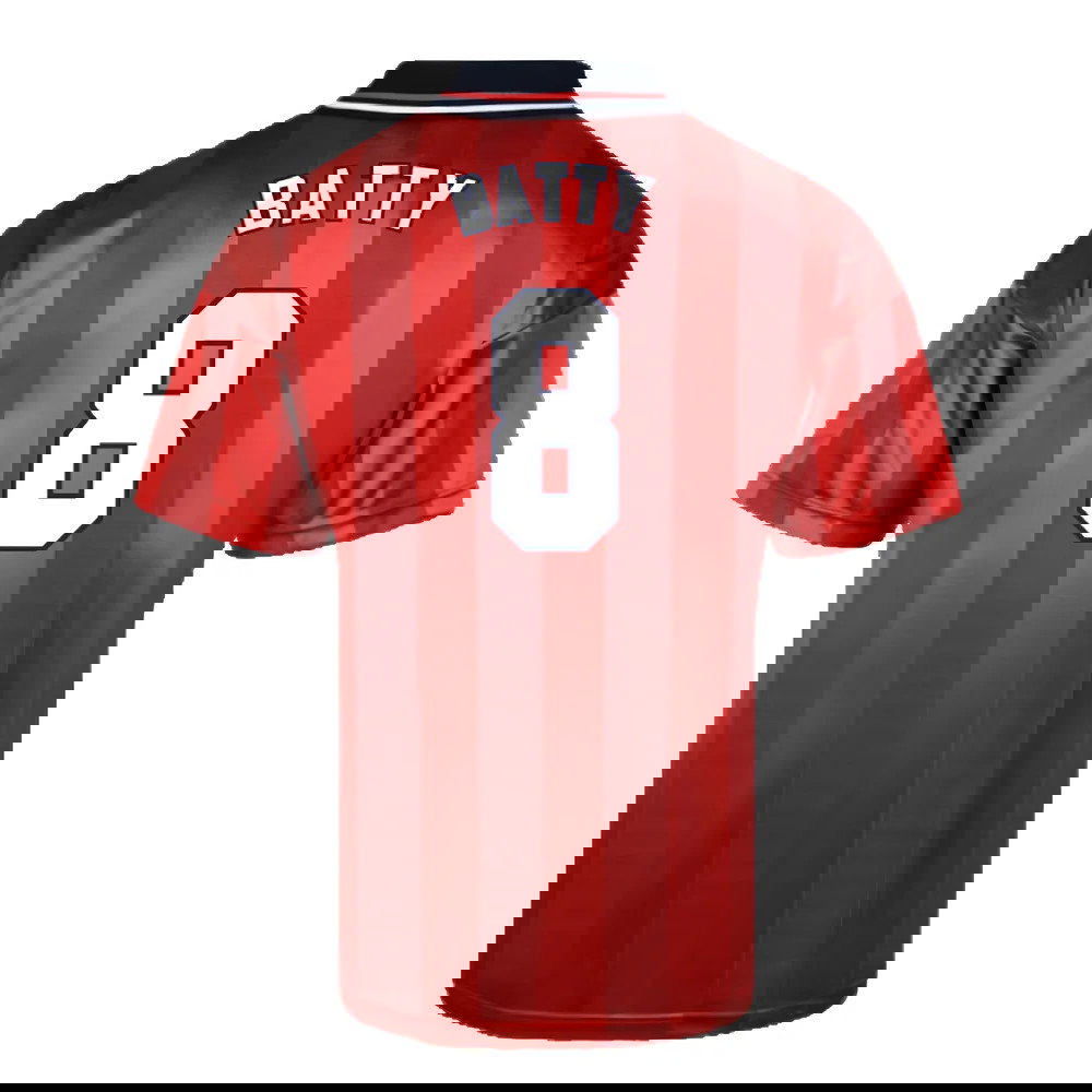 Score Draw England 1998 World Cup Finals Away Retro Football Shirt (BATTY 8)