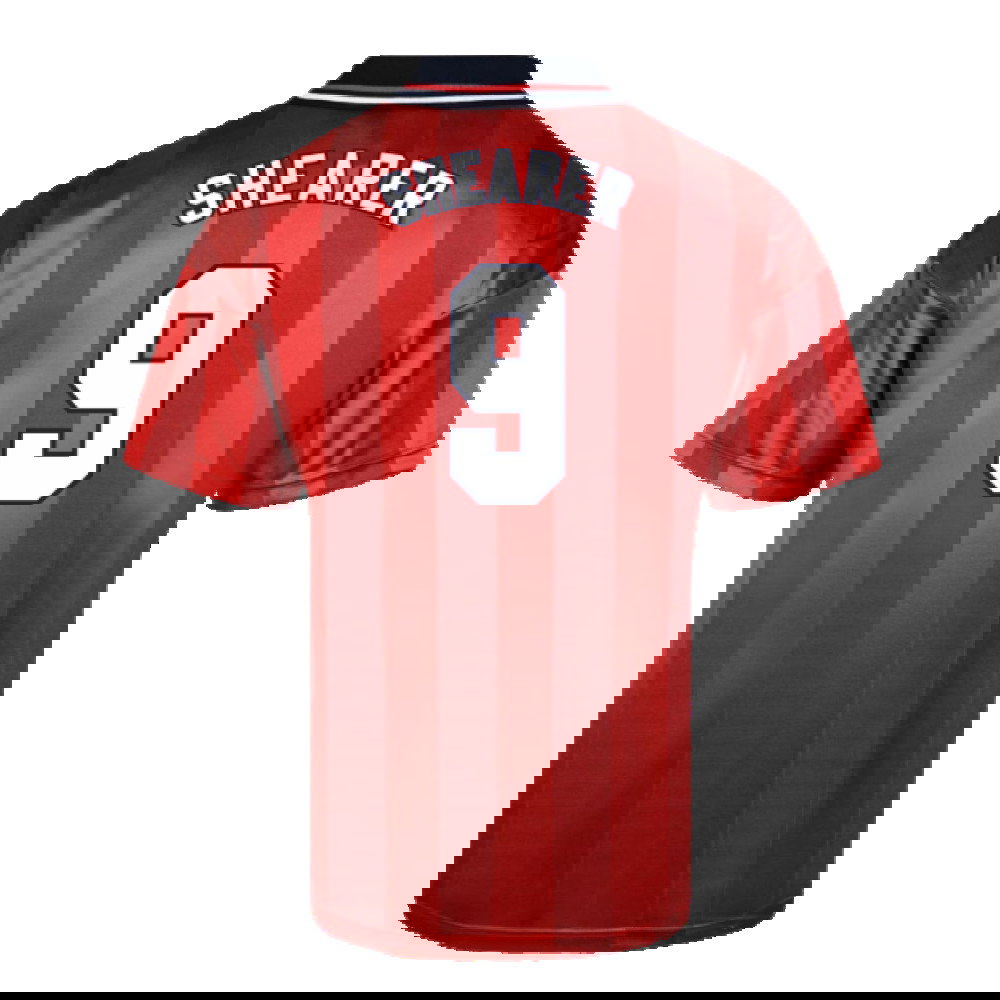 Score Draw England 1998 World Cup Finals Away Retro Football Shirt (SHEARER 9)