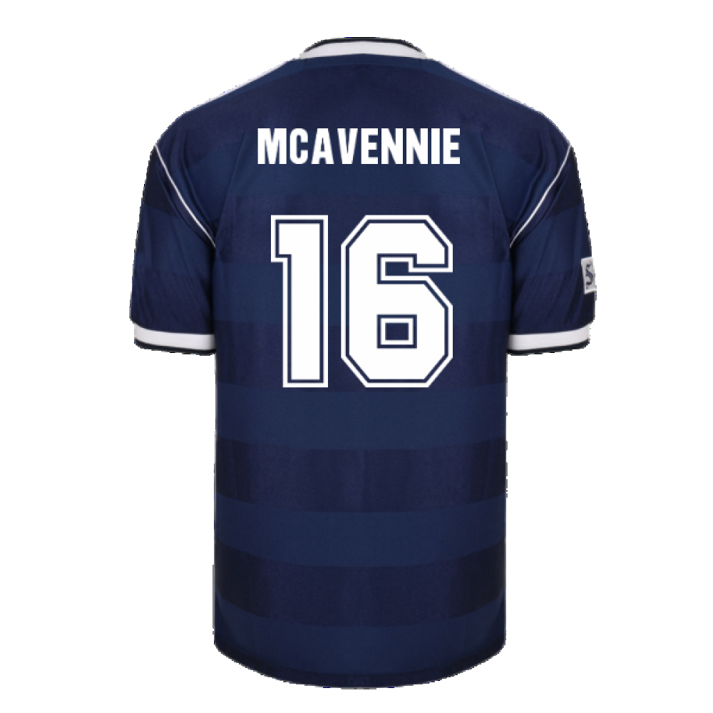 Score Draw Scotland 1986 Retro Football Shirt (McAvennie 16)