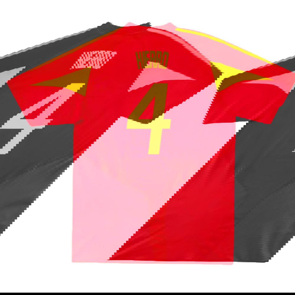 Spain 2004-06 Home Shirt (S) (Excellent) (Hierro 4)