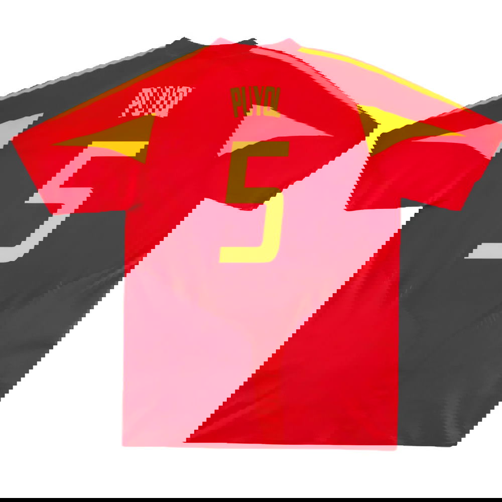 Spain 2004-2006 Home Shirt. (Very Good) (Puyol 5)