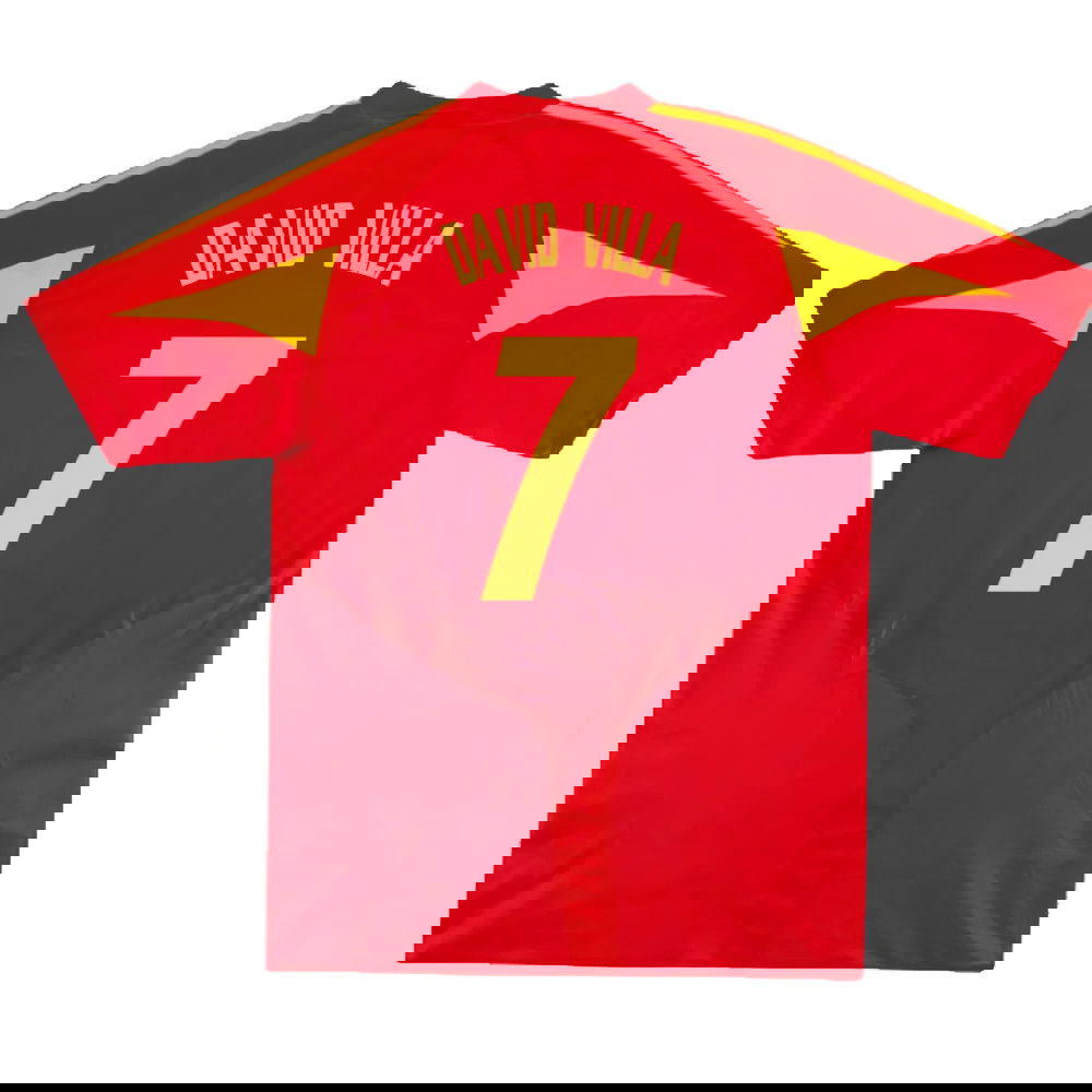 Spain 2004-06 Home Shirt ((Very Good) XL) (David Villa 7)