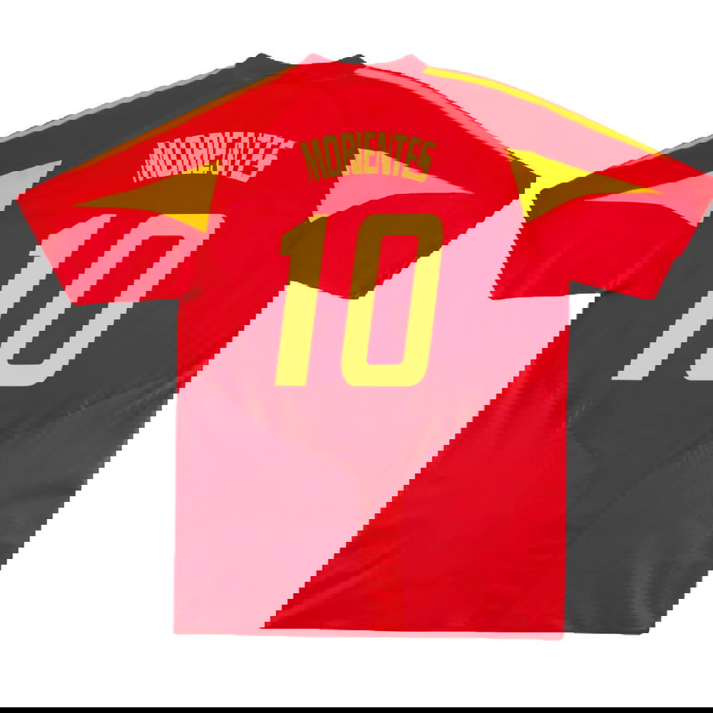 Spain 2004-06 Home Shirt ((Very Good) XL) (Morientes 10)