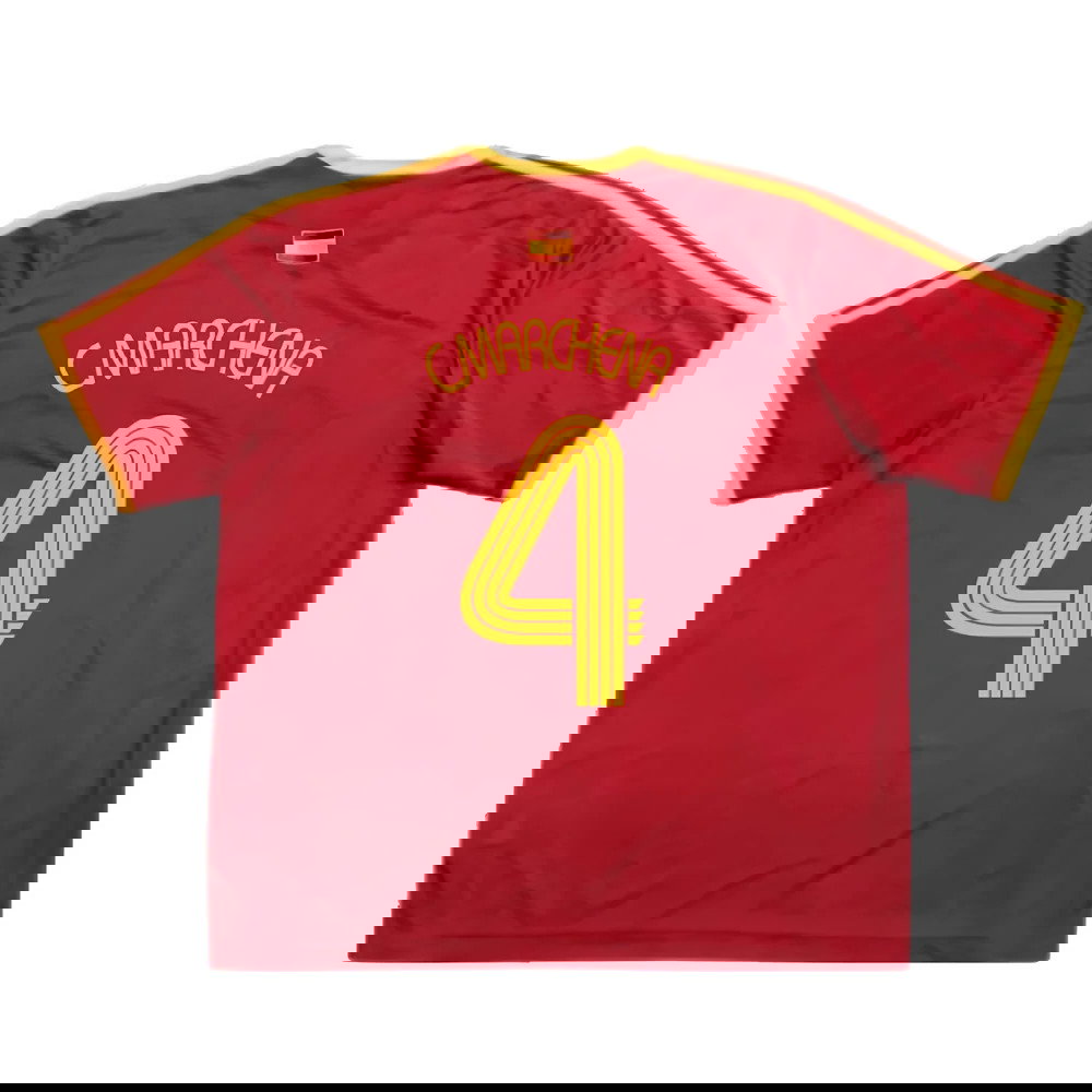 Spain 2006-07 Basic Home Shirt (S) (Excellent) (C.Marchena 4)