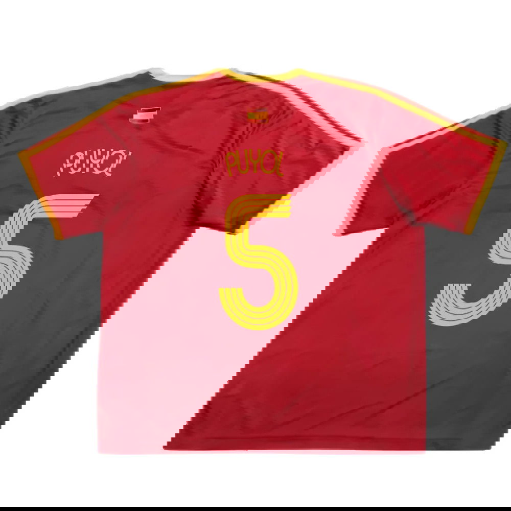 Spain 2006-07 Basic Home Shirt (S) (Excellent) (Puyol 5)