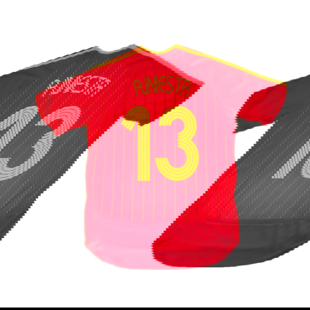 Spain 2006-08 Home Shirt (S) (Excellent) (A.Iniesta 13)