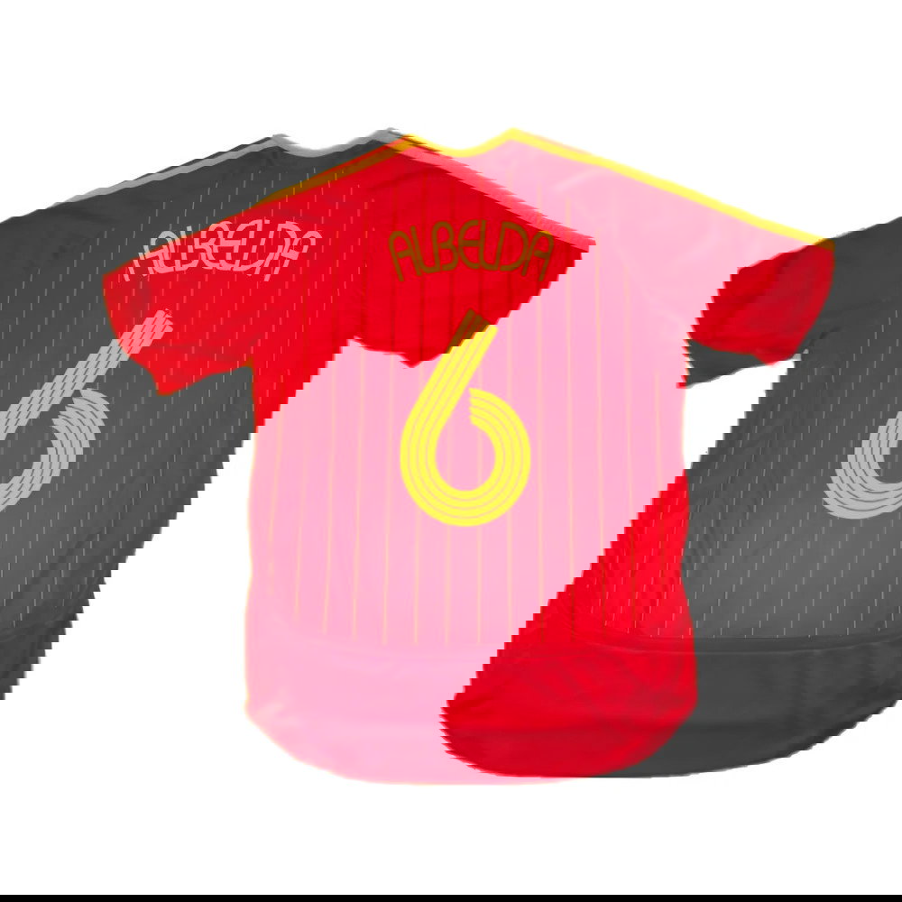 Spain 2006-08 Home Shirt (S) (Excellent) (Albelda 6)