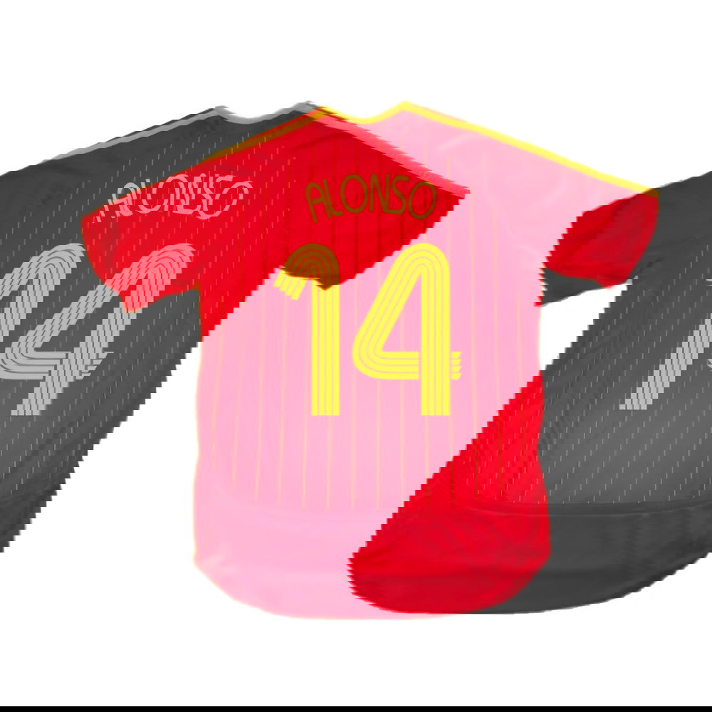 Spain 2006-08 Home Shirt (S) (Excellent) (Alonso 14)