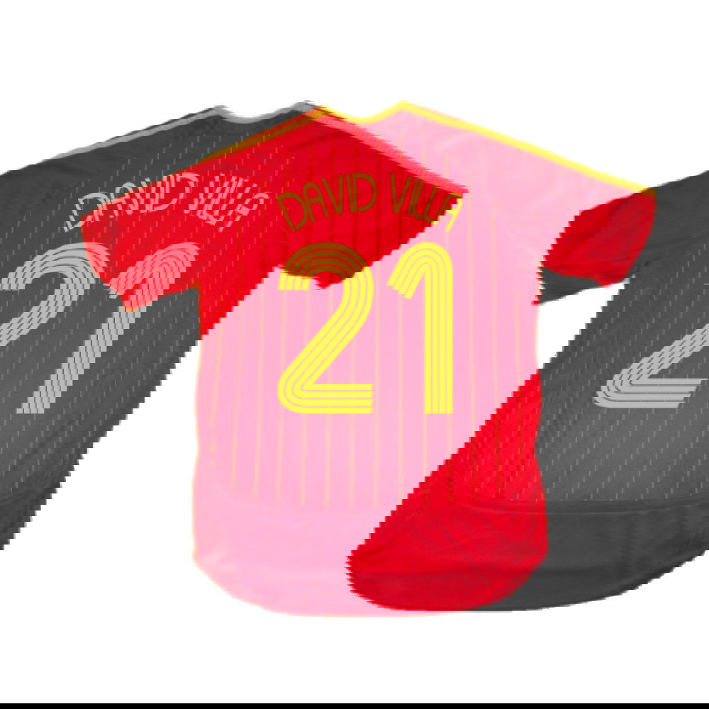Spain 2006-08 Home Shirt (S) (Excellent) (David Villa 21)