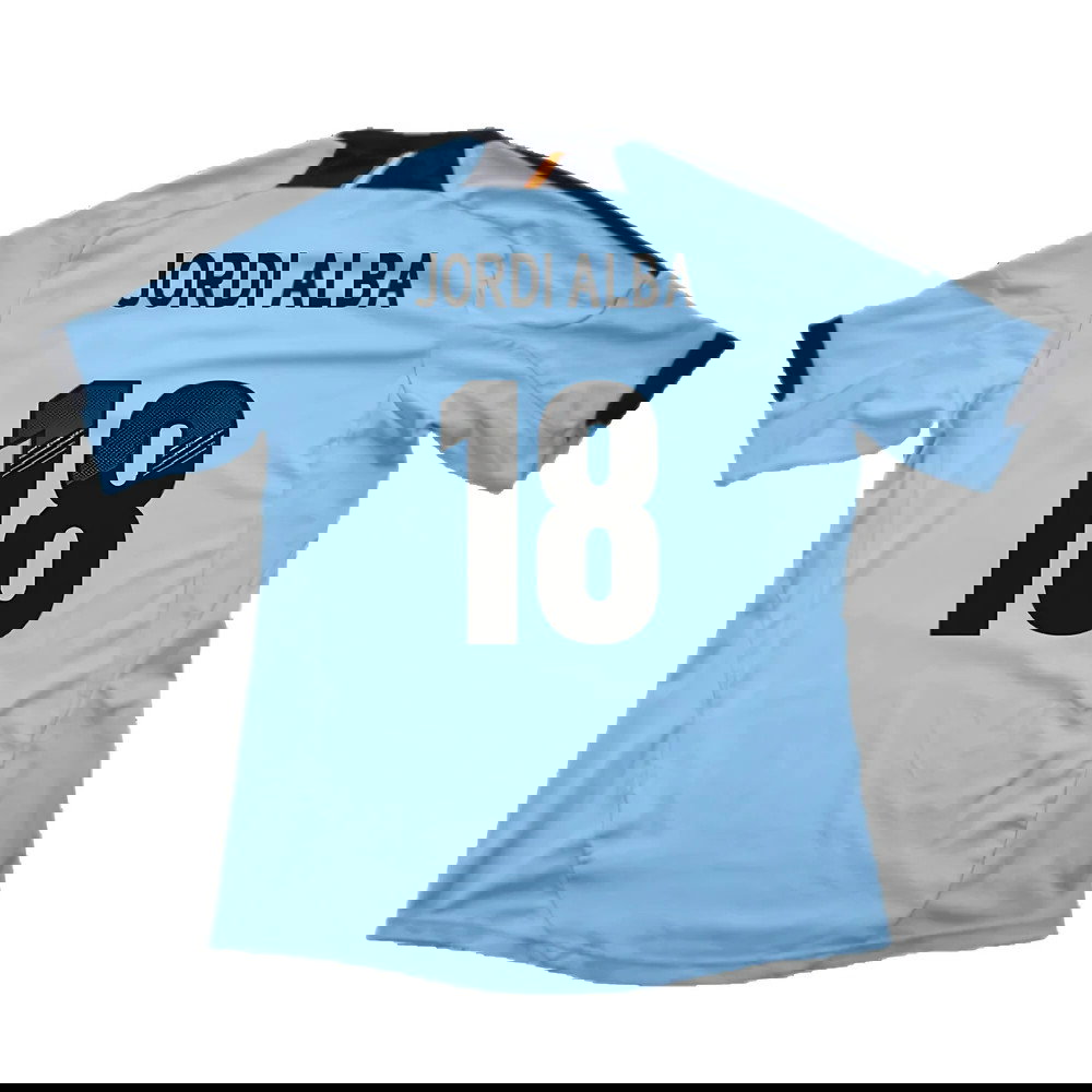 Spain 2012-13 Away Shirt (XLB) (Very Good) (Jordi Alba 18)