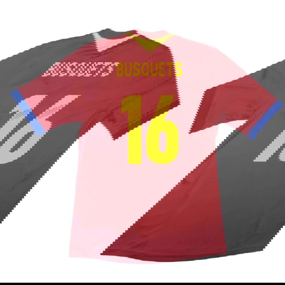 Spain 2013-14 Home Shirt (S) (Excellent) (Busquets 16)