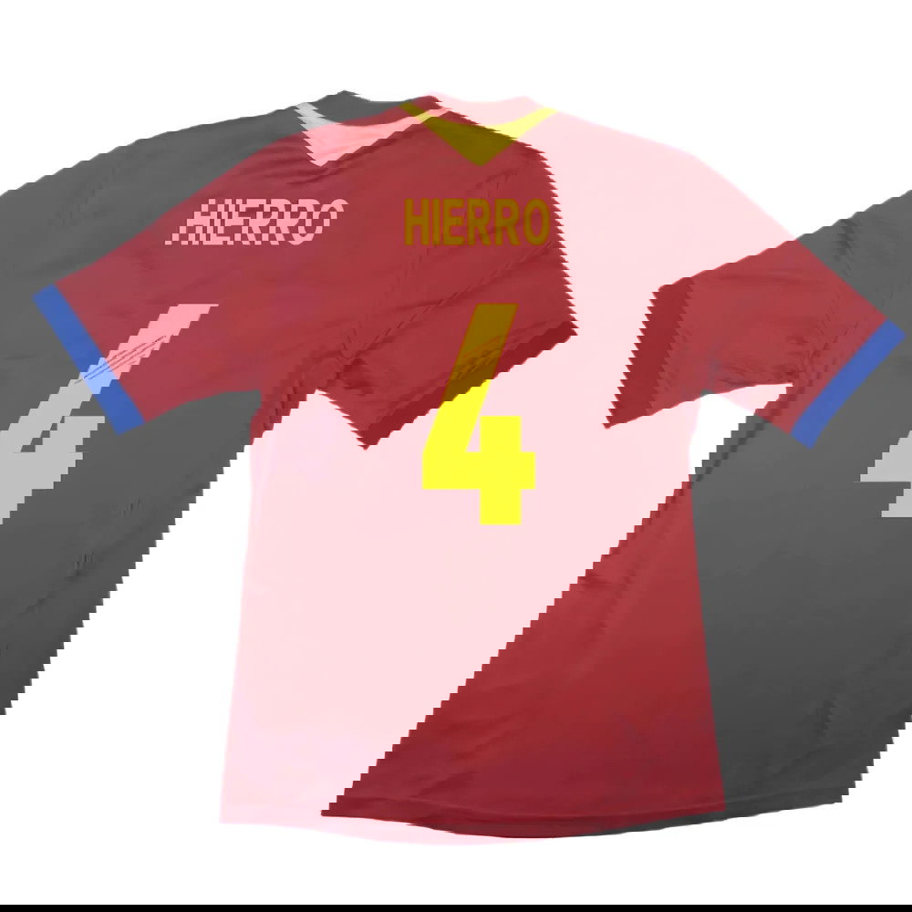 Spain 2013-14 Home Shirt (S) (Excellent) (Hierro 4)