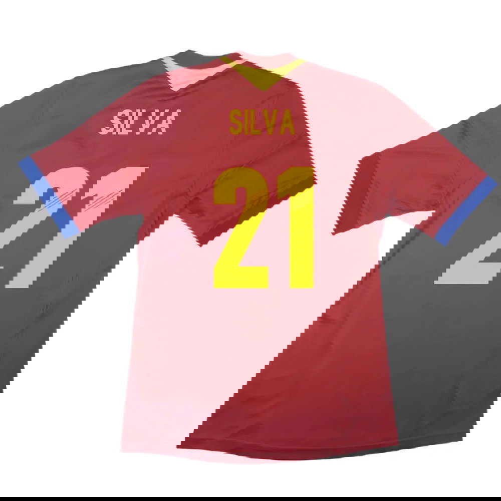 Spain 2013-14 Home Shirt (S) (Excellent) (Silva 21)