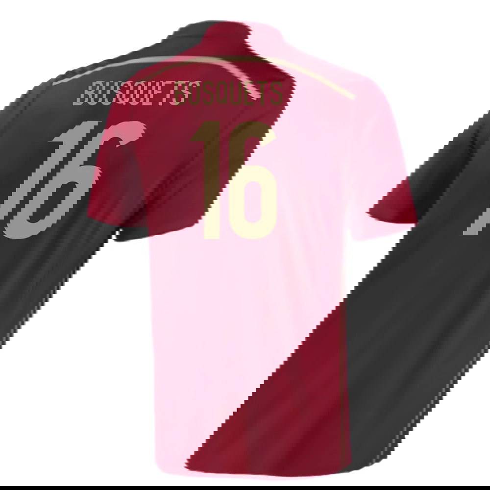 Spain 2015-16 Home Shirt (2-3y) (Mint) (Busquets 16)