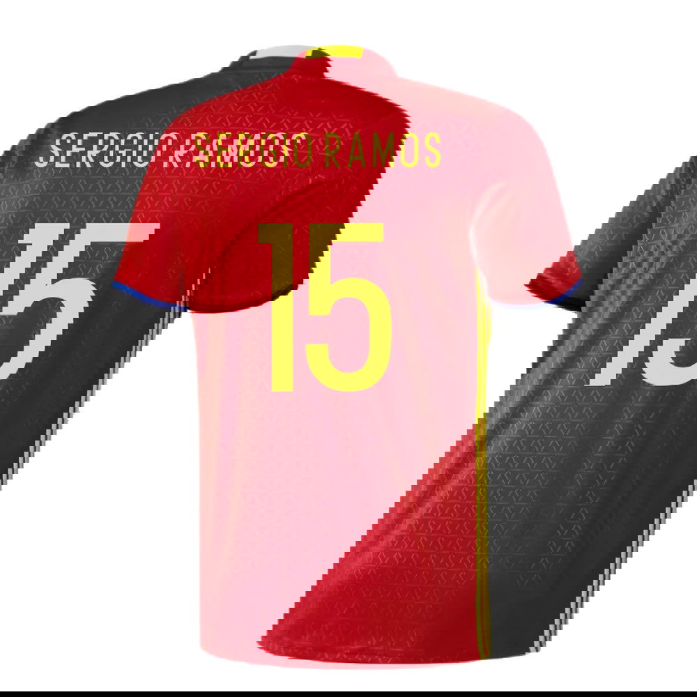 Spain 2016-17 Home Shirt (XS) (Excellent) (Sergio Ramos 15)