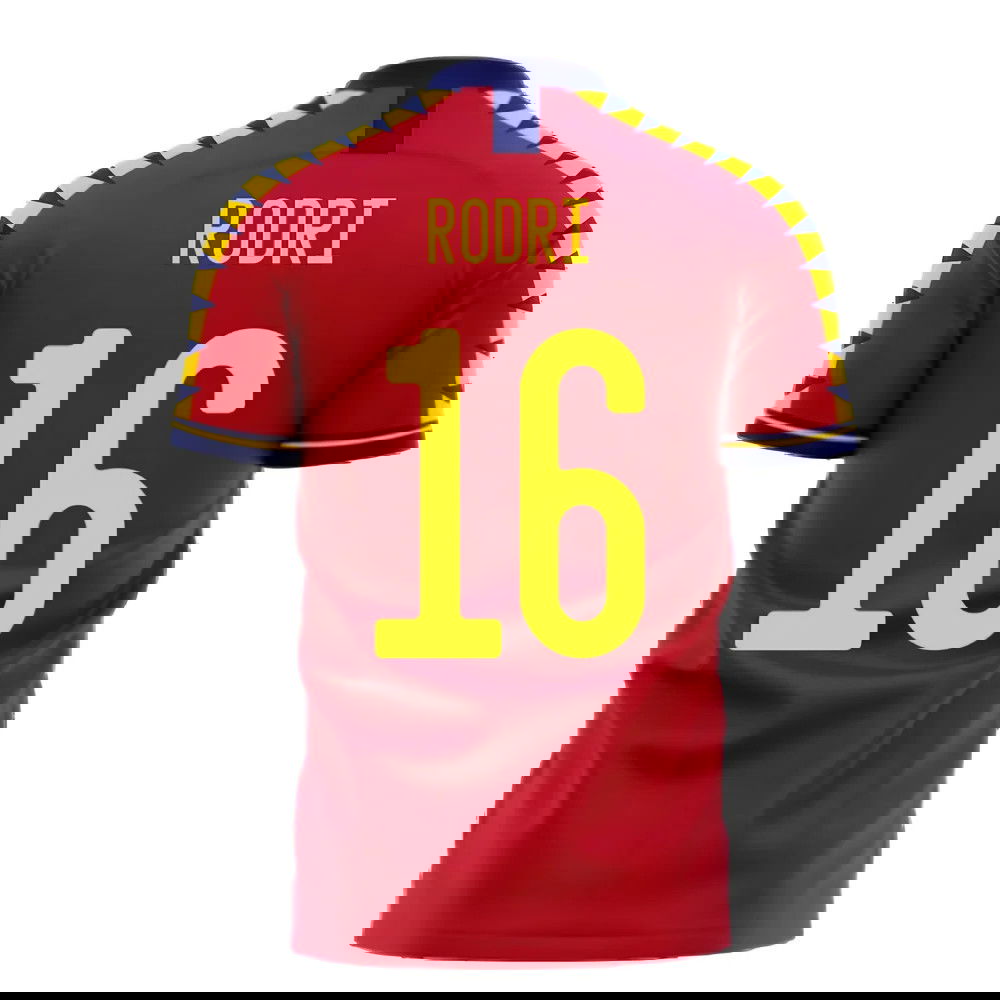 Spain 2025-2026 Home Concept Football Kit (Libero) (RODRI 16)