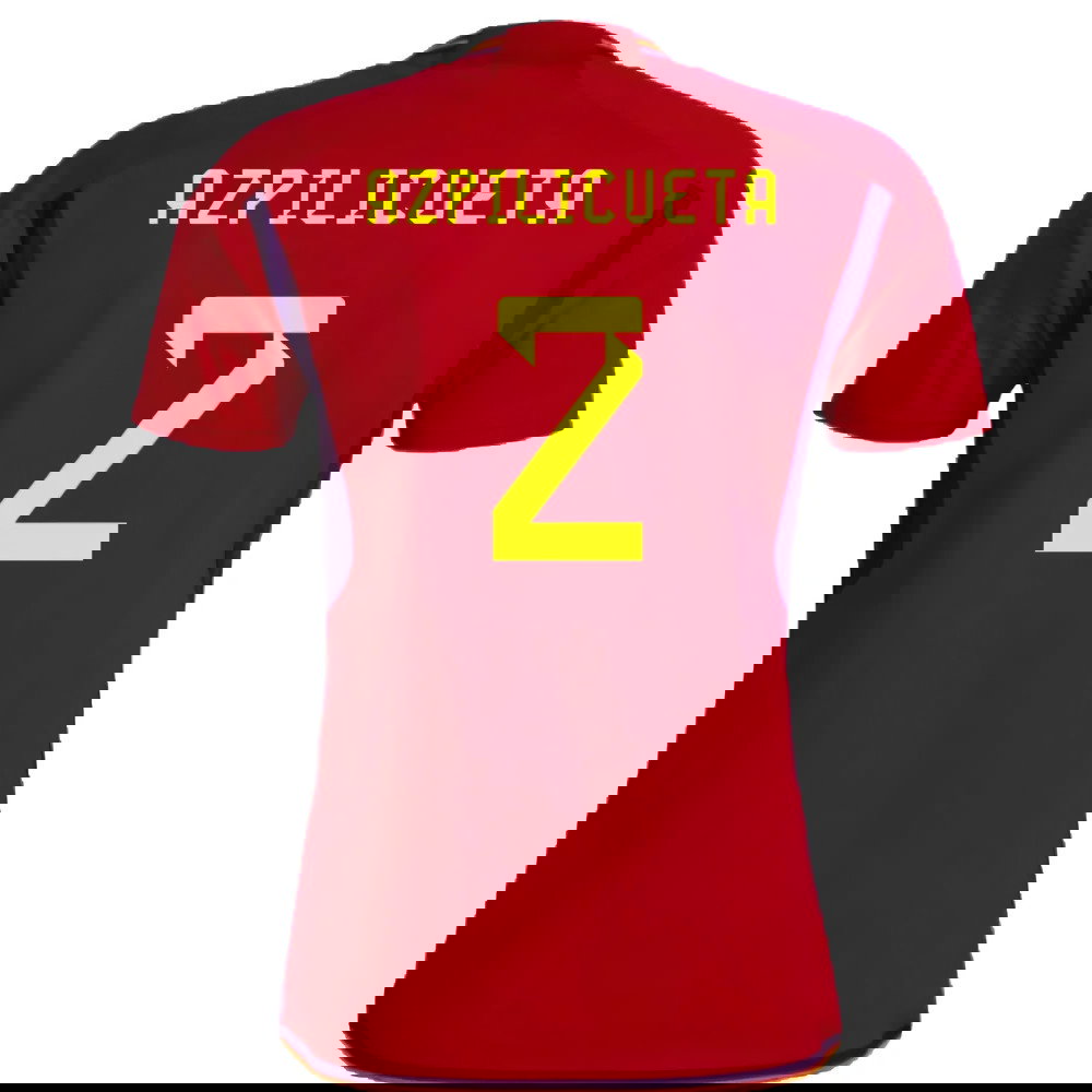 Spain 2022-23 Home Shirt (Womens XL-) (Azpilicueta 2) (Mint)