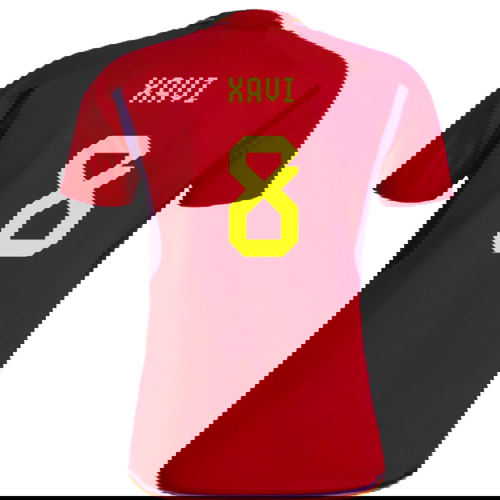 Spain 2022-23 Home Shirt (Womens XL-) (Xavi 8) (Mint)