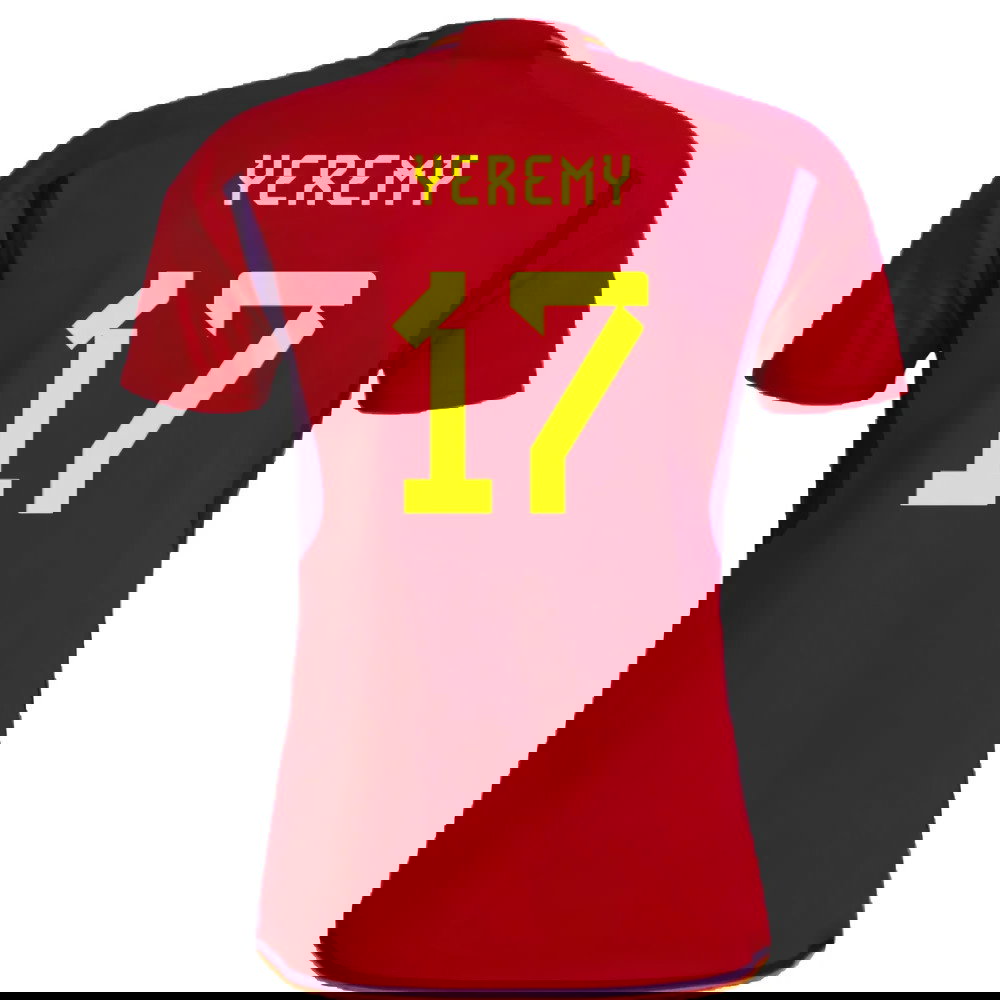 Spain 2022-23 Home Shirt (Womens XL-) (Yeremy 17) (Mint)