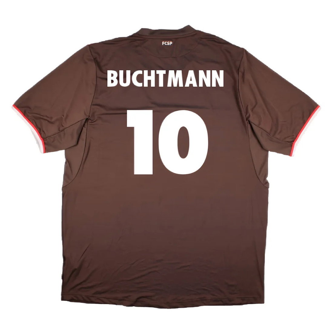 St. Pauli 2013-14 Home Shirt (Sponsorless) (XXL) (Mint) (Buchtmann 10)