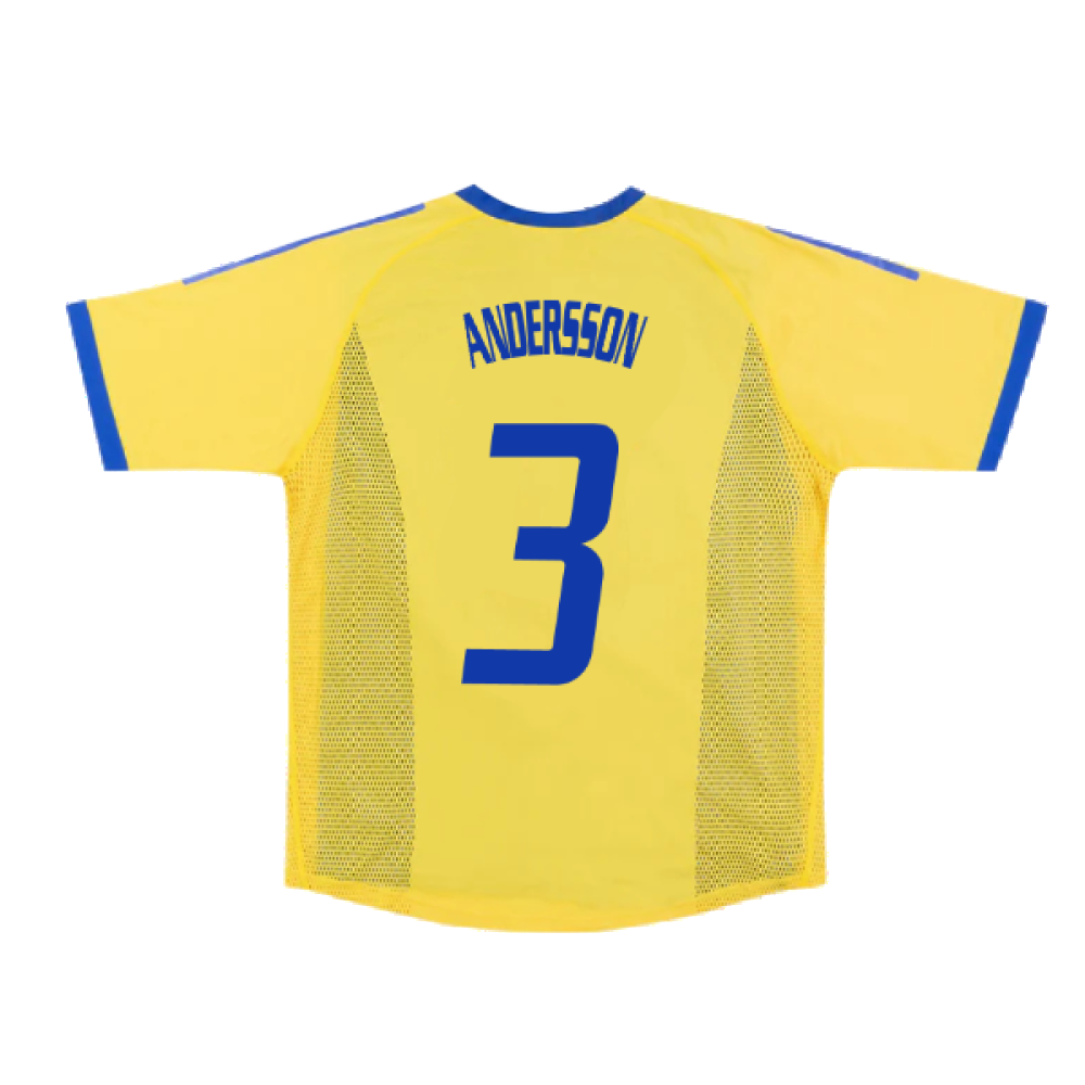 Sweden 2002-03 Home Shirt ((Very Good) S) (Andersson 3)