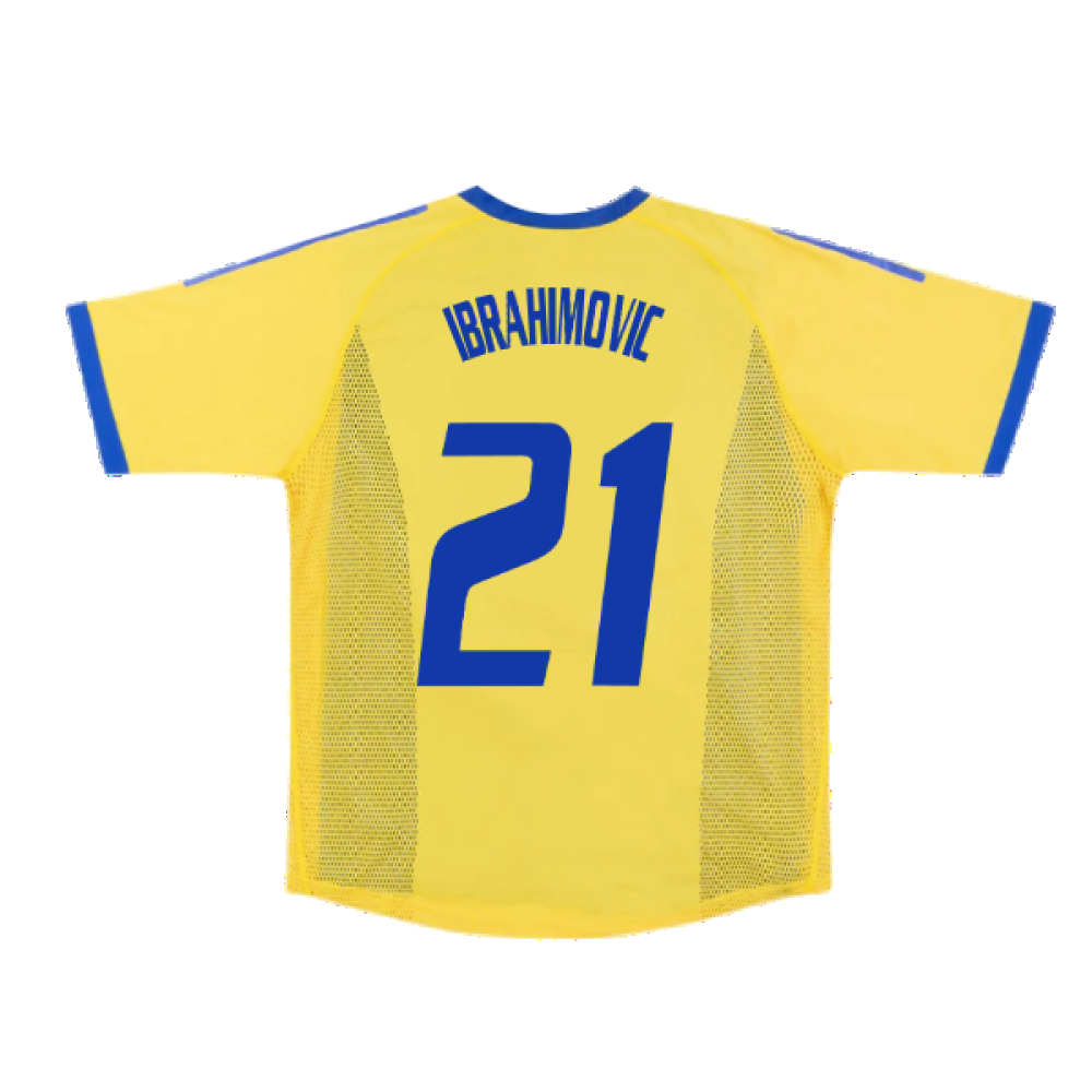 Sweden 2002-03 Home Shirt ((Very Good) S) (Ibrahimovic 21)