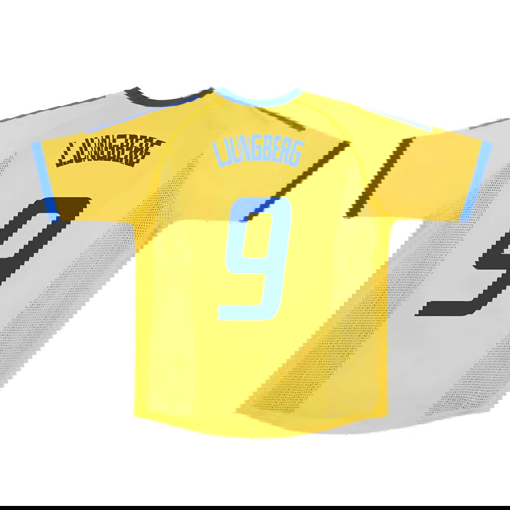 Sweden 2002-03 Home Shirt ((Very Good) S) (Ljungberg 9)