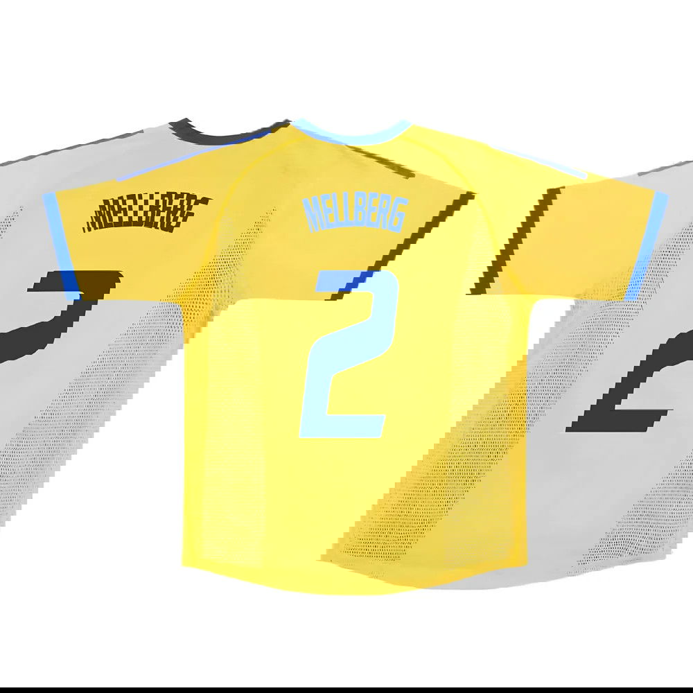 Sweden 2002-03 Home Shirt ((Very Good) S) (Mellberg 2)