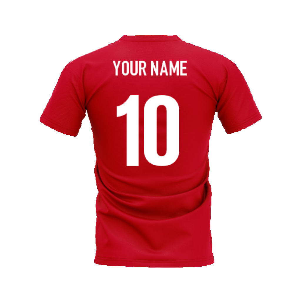 Thierry Henry Legend T-Shirt (Red) (Your Name)