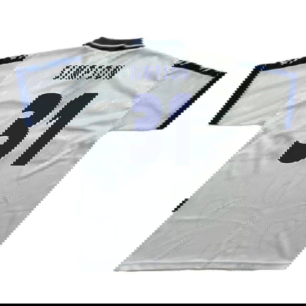 Tottenham 1995-97 Home Shirt (S) (Very Good) (Simpson 31)