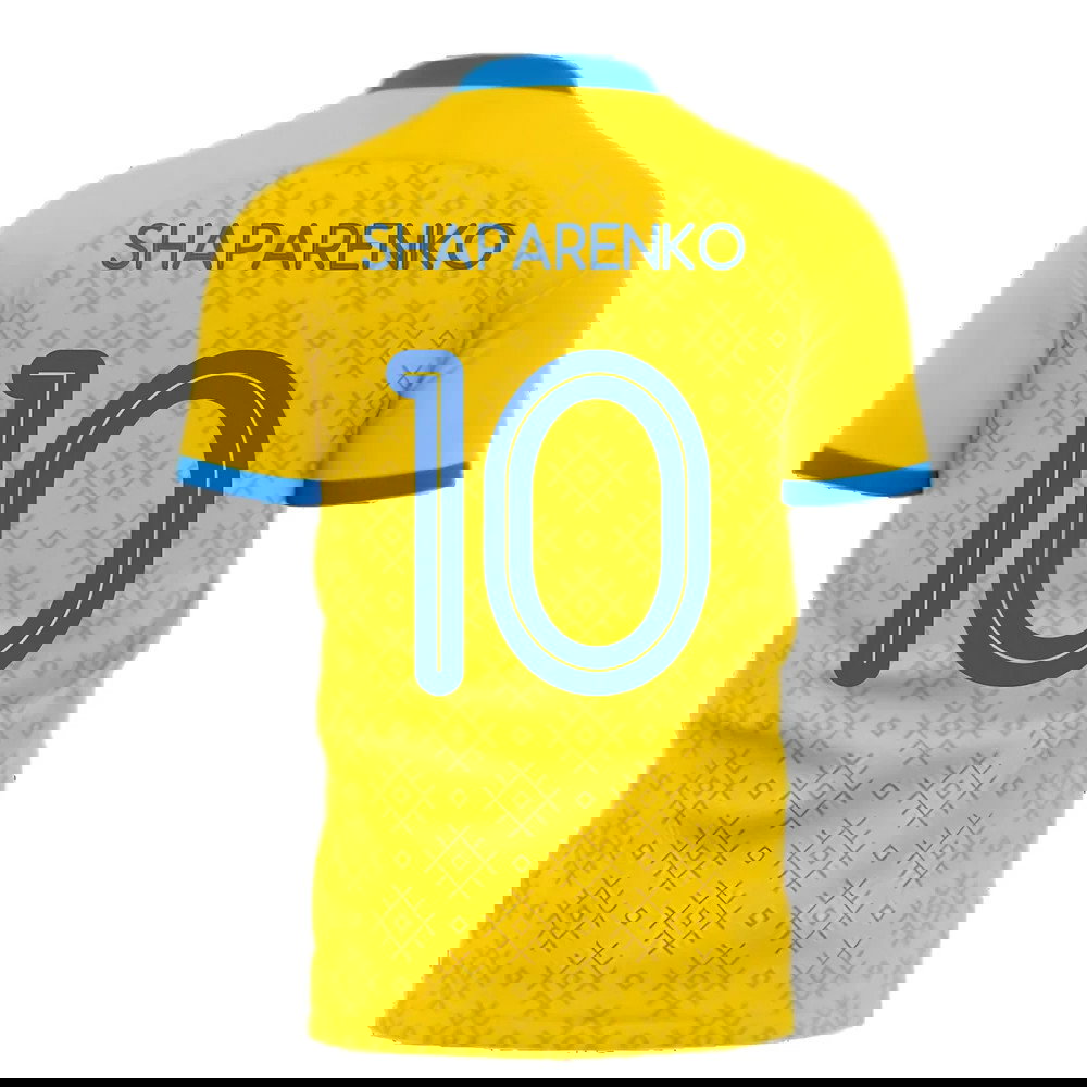 Ukraine 2025-2026 Home Concept Football Kit (Libero) (SHAPARENKO 10)