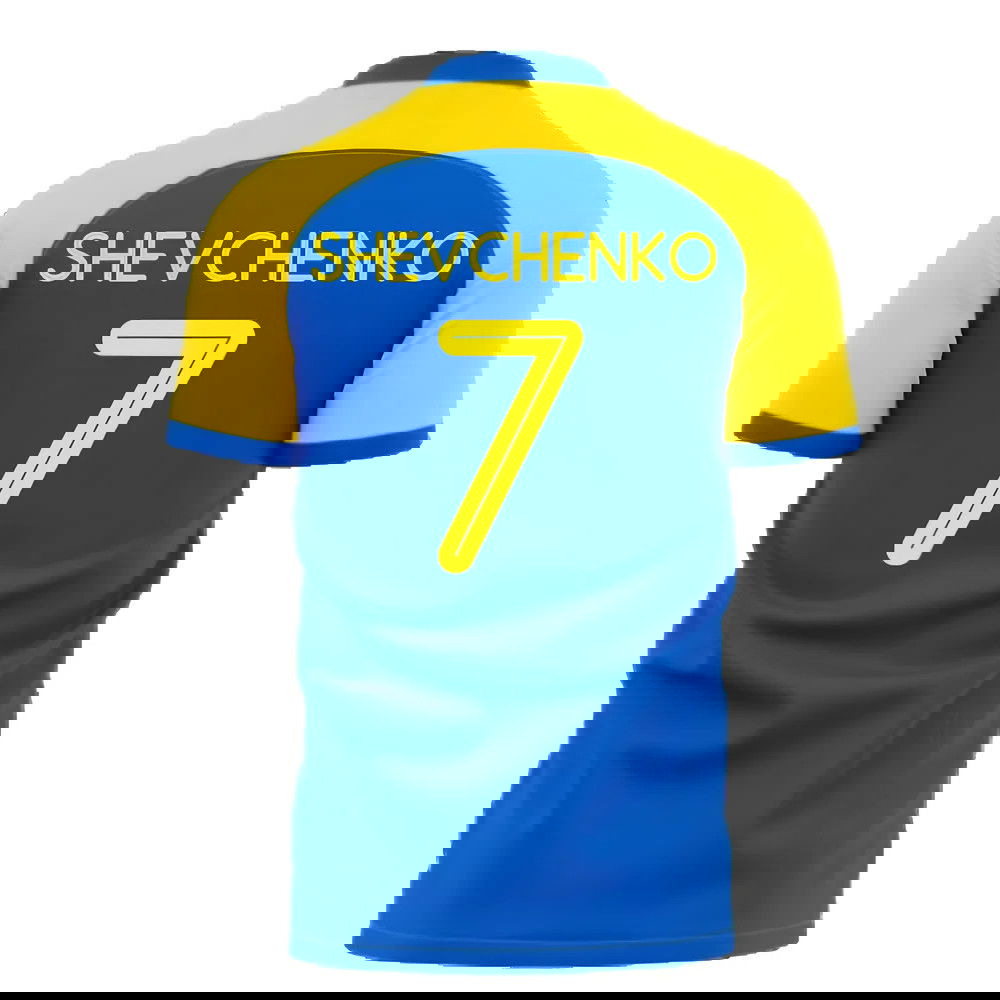 Ukraine Stop War Concept Football Kit (Libero) - Blue (SHEVCHENKO 7)