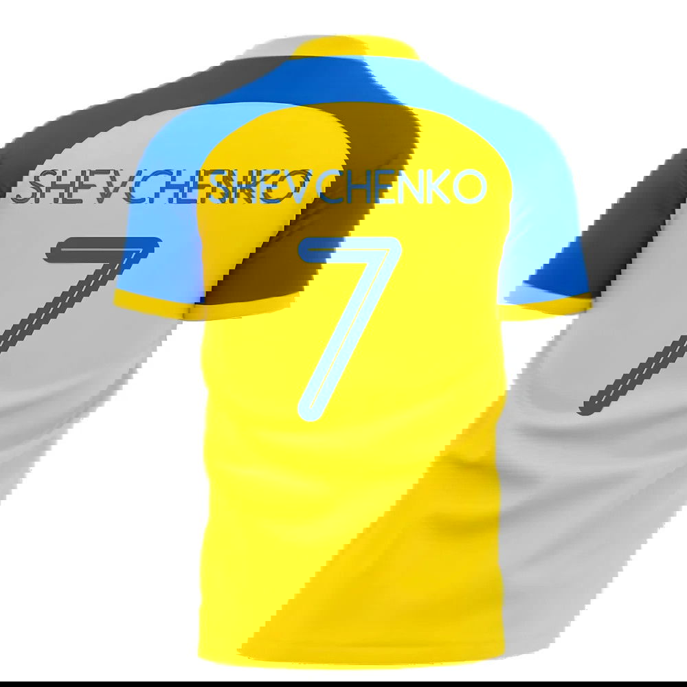 Ukraine Stop War Concept Football Kit (Libero) - Yellow (SHEVCHENKO 7)