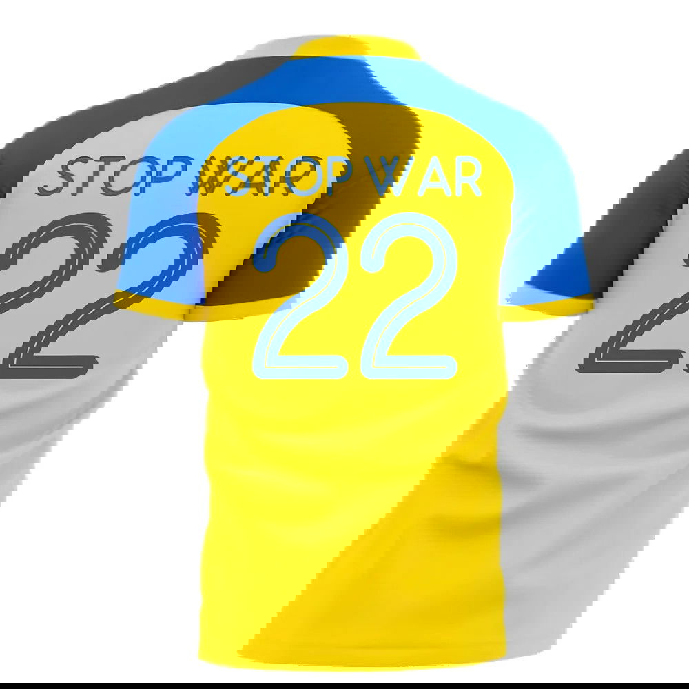 Ukraine Stop War Concept Football Kit (Libero) - Yellow (STOP WAR 22)